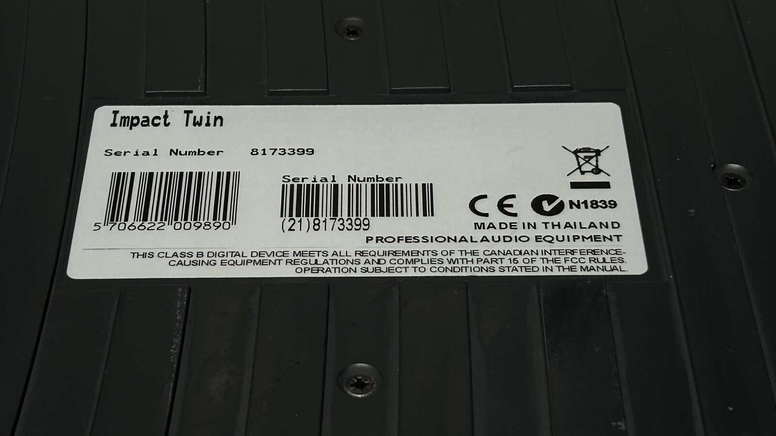 TC Electronic Impact Twin Audio Interface