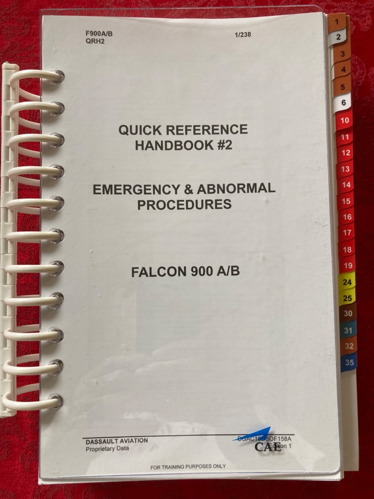 CAE/ Simuflite Falcon 900B QRH #2