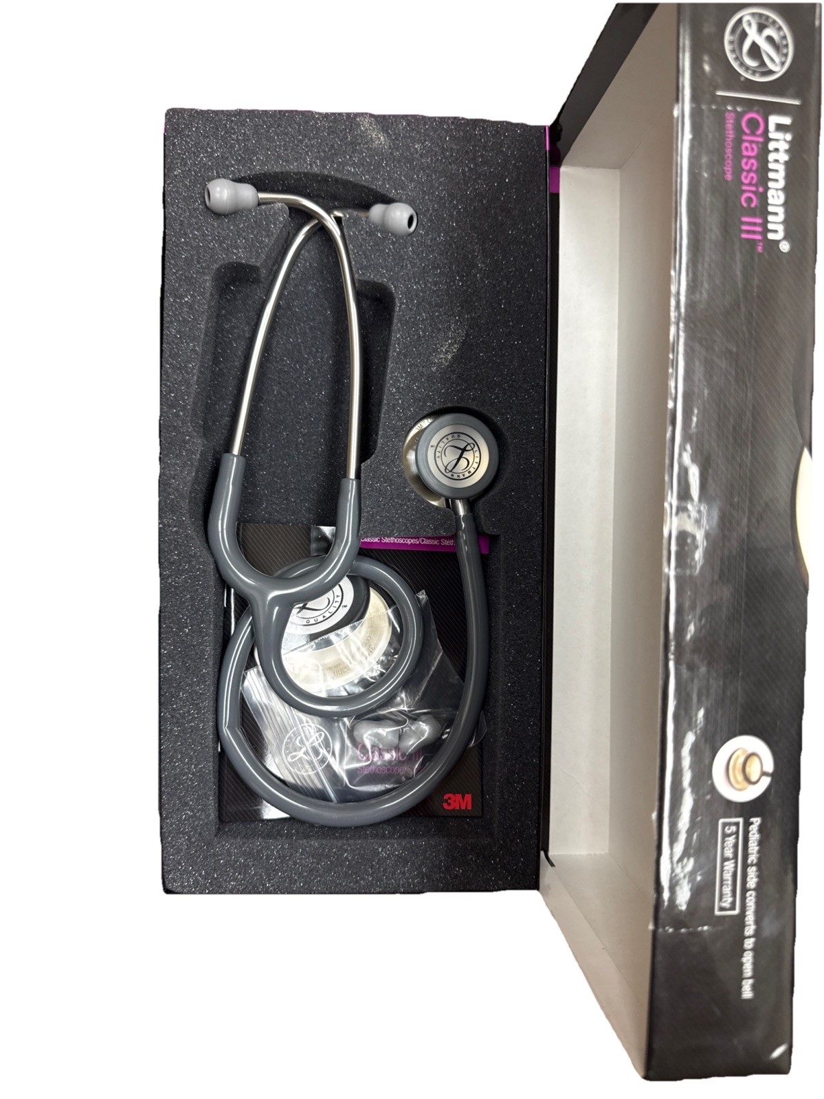 3M Littmann Classic III Monitoring Stethoscope, Stainless Steel , 27" 5621
