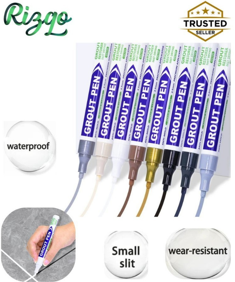 Grout Pen White Tile Paint Marker: Waterproof Tile Grout Colorant and Sealer Pen