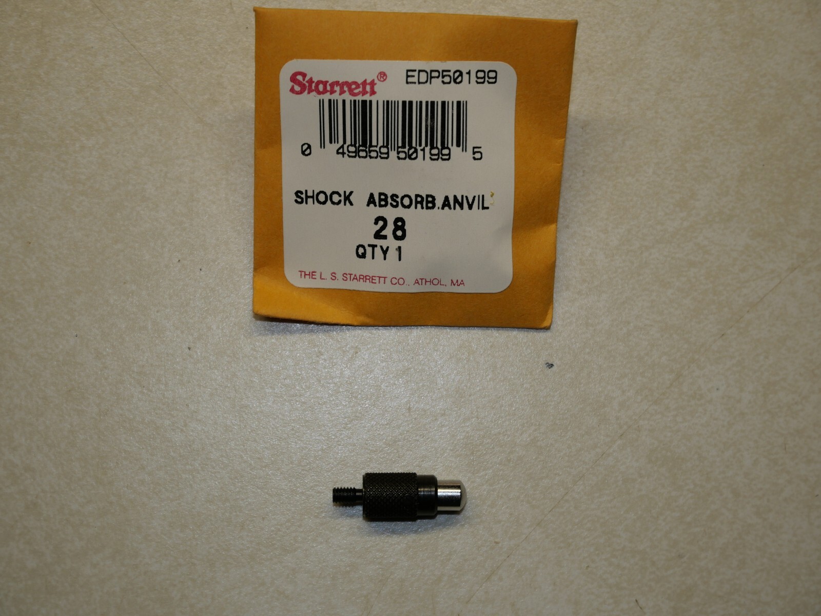 Starrett 28 Shock Absorbing Anvil for Dial Indicators