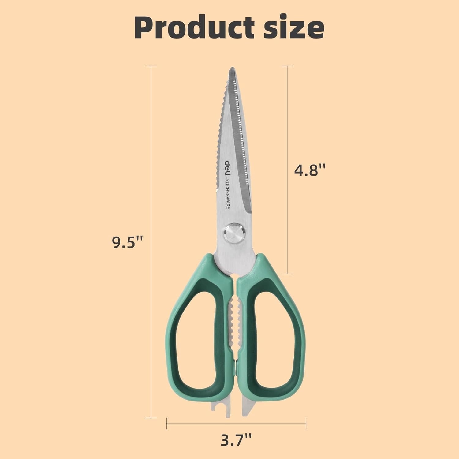 Deli 2 Pack Kitchen Scissor 5 in 1