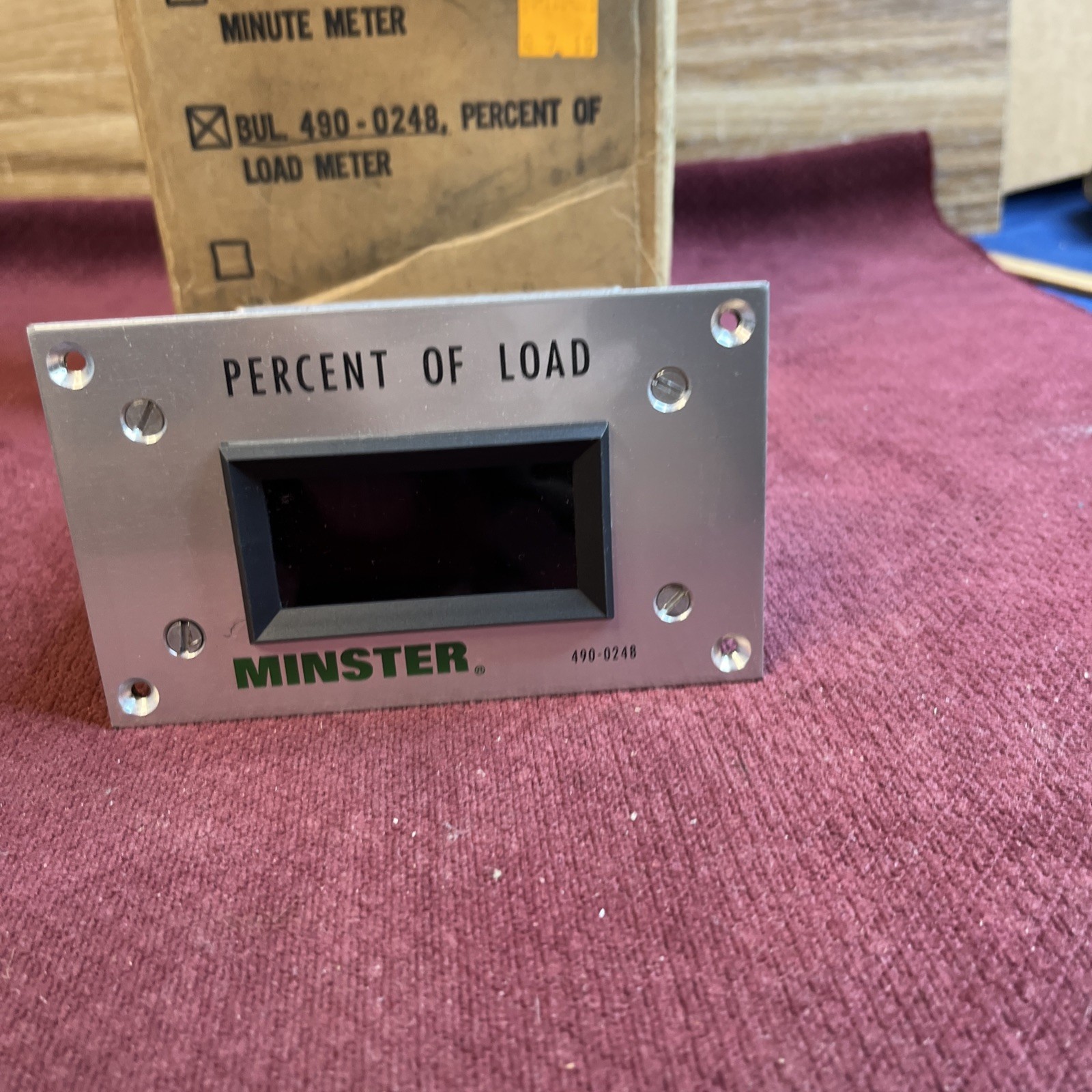 MINSTER 490-0248 / 4900248  PERCENT OF LOAD METER  NEW IN BOX