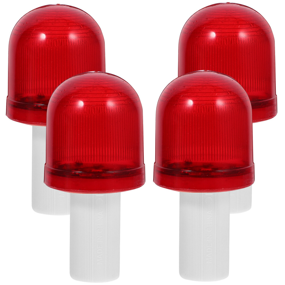 4pcs Traffic Cone Lights Safety Flashing Warning Light for Parking Emergency
