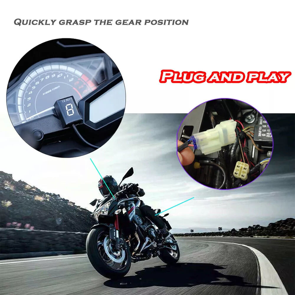 Motorcycle Orange LED Gear Indicator Parts For Honda CBR600RR CBR600F CBR1000RR