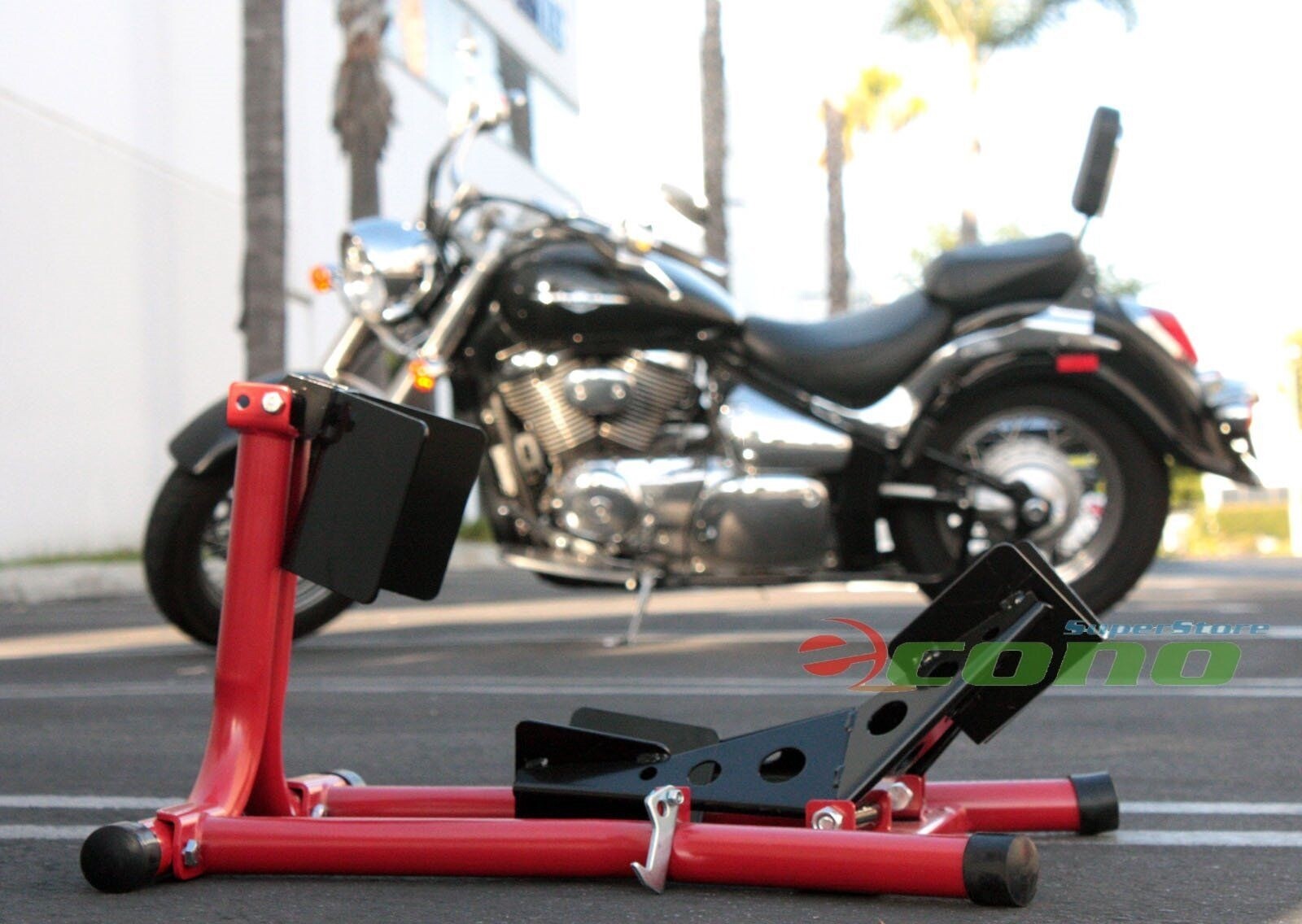 Motorcycle Sport Bike Upright Front Wheel Chock Lift Stand  17" -21" Tires