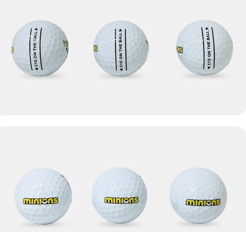 Three Minions Urethane Golf Balls 3 Piece Dozen Choose Bob/Dave/Stuart.