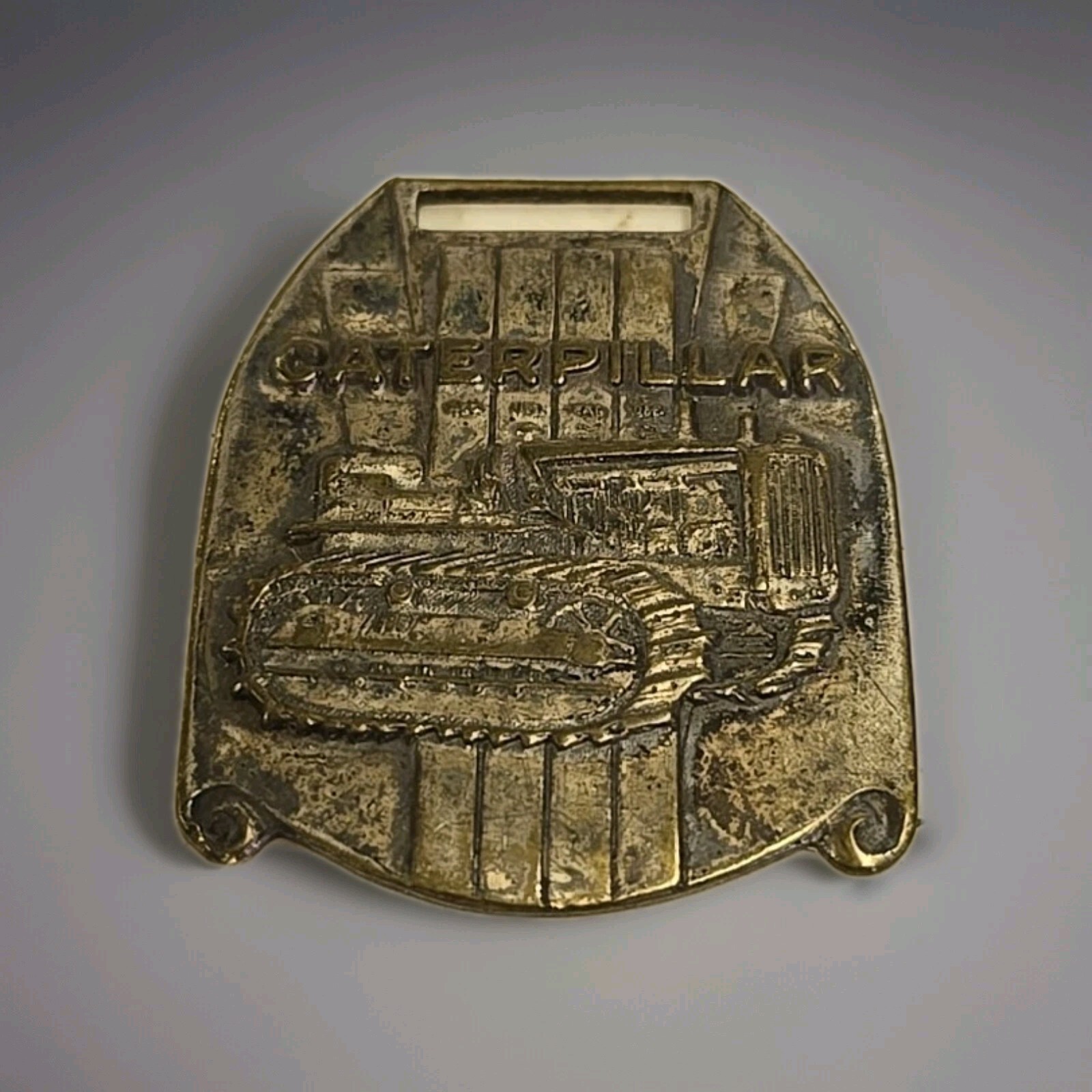 Antique Original Early Caterpillar Tractor Co Peoria IL Advertising Watch Fob