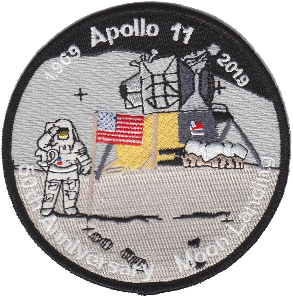 Apollo 11 NASA 50th Anniversary Moon Lunar Space Landing Custom Original Patch