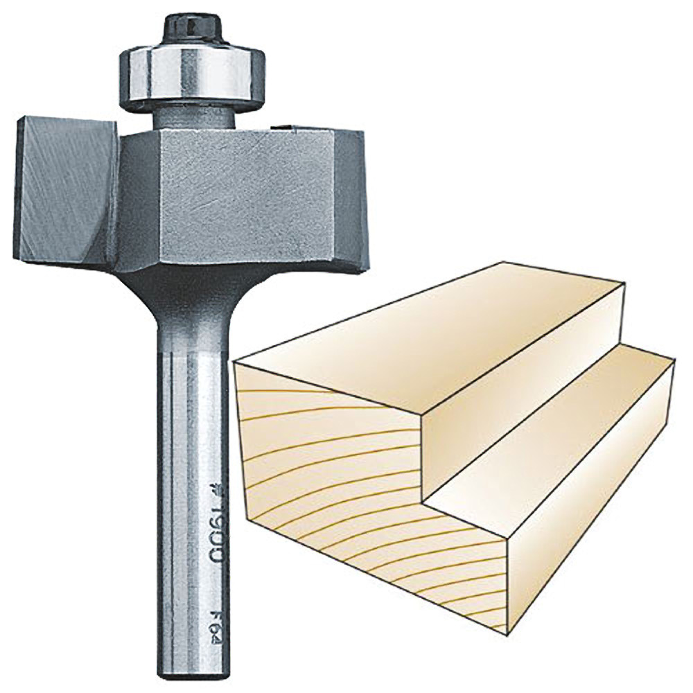 Whiteside Rabbeting Bit 1/4 in. SH x 1/2 in. CL x 3/8 in. CD