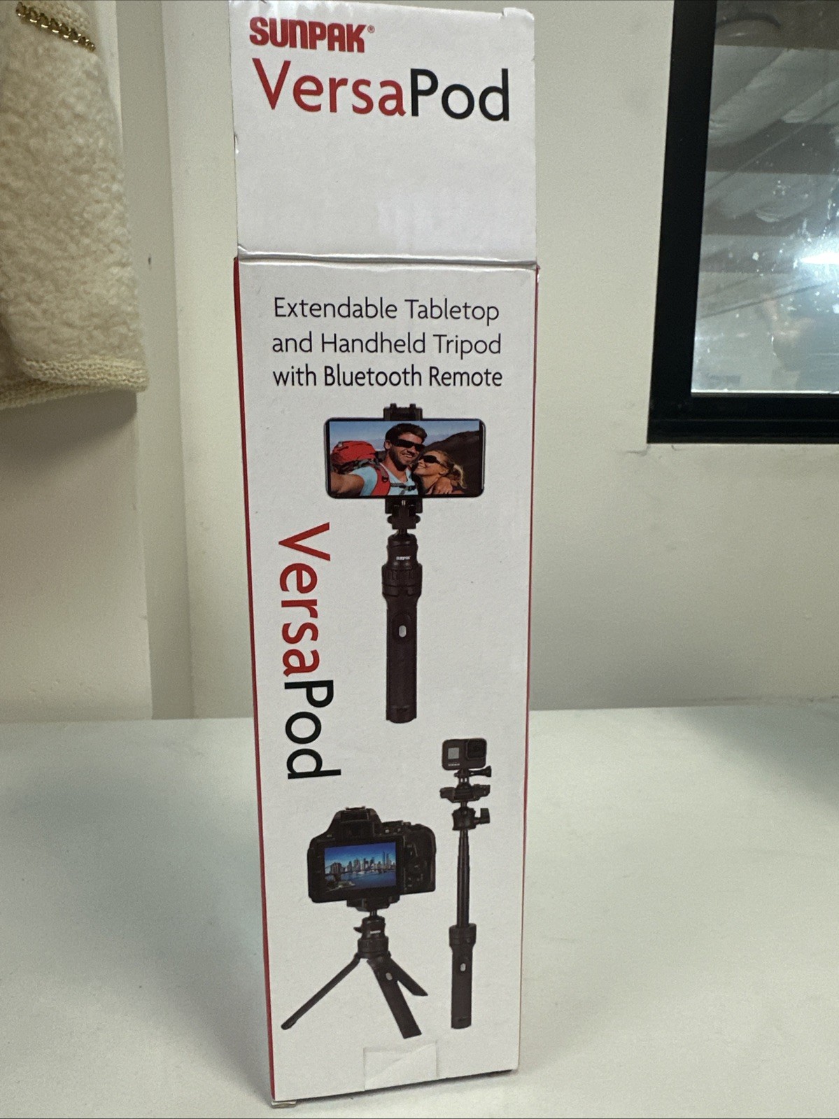 Sunpak Versapod Extendable/Tabletop/Handheld Tripod Black- Opened Box