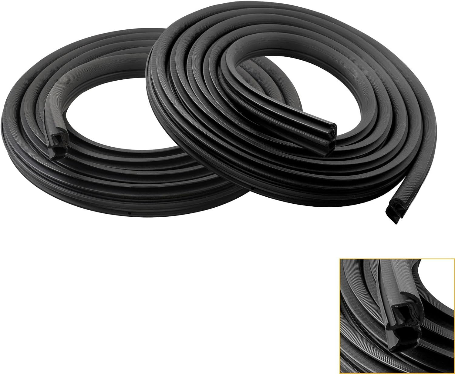 Front Door Weatherstrip Seal Pair Chevy Tahoe Suburban GMC Yukon Cadillac 07-14