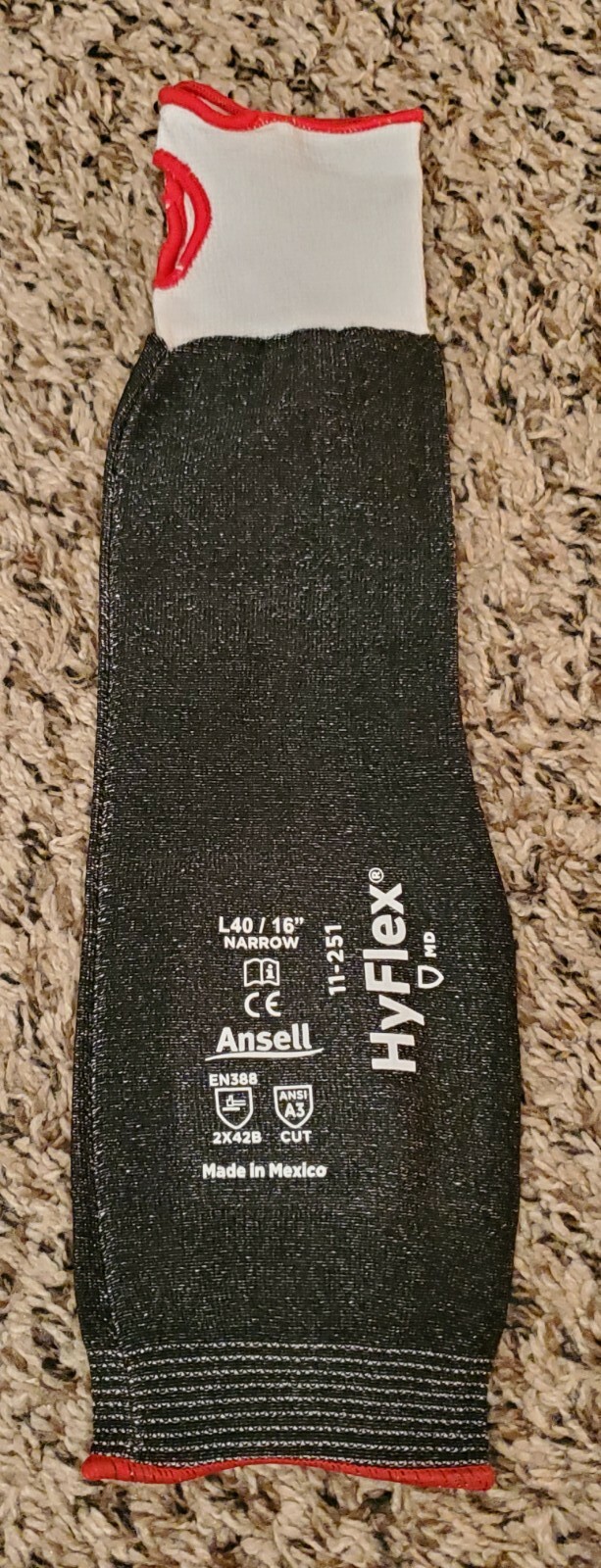 HYFLEX SAFETY SLEEVES 50 ct. 11-251-16 NARROW W/CUTOUT NEW UNUSED FREE PRIORITY
