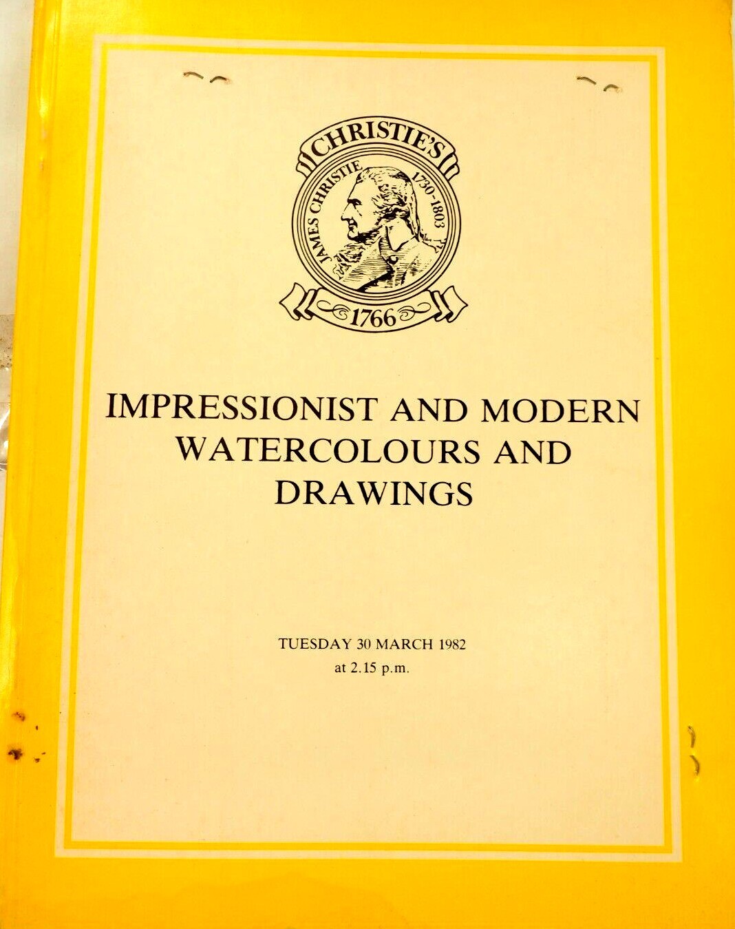 Christies Impressionest and Modern Auction Catalog March 1982 w Prices Paid