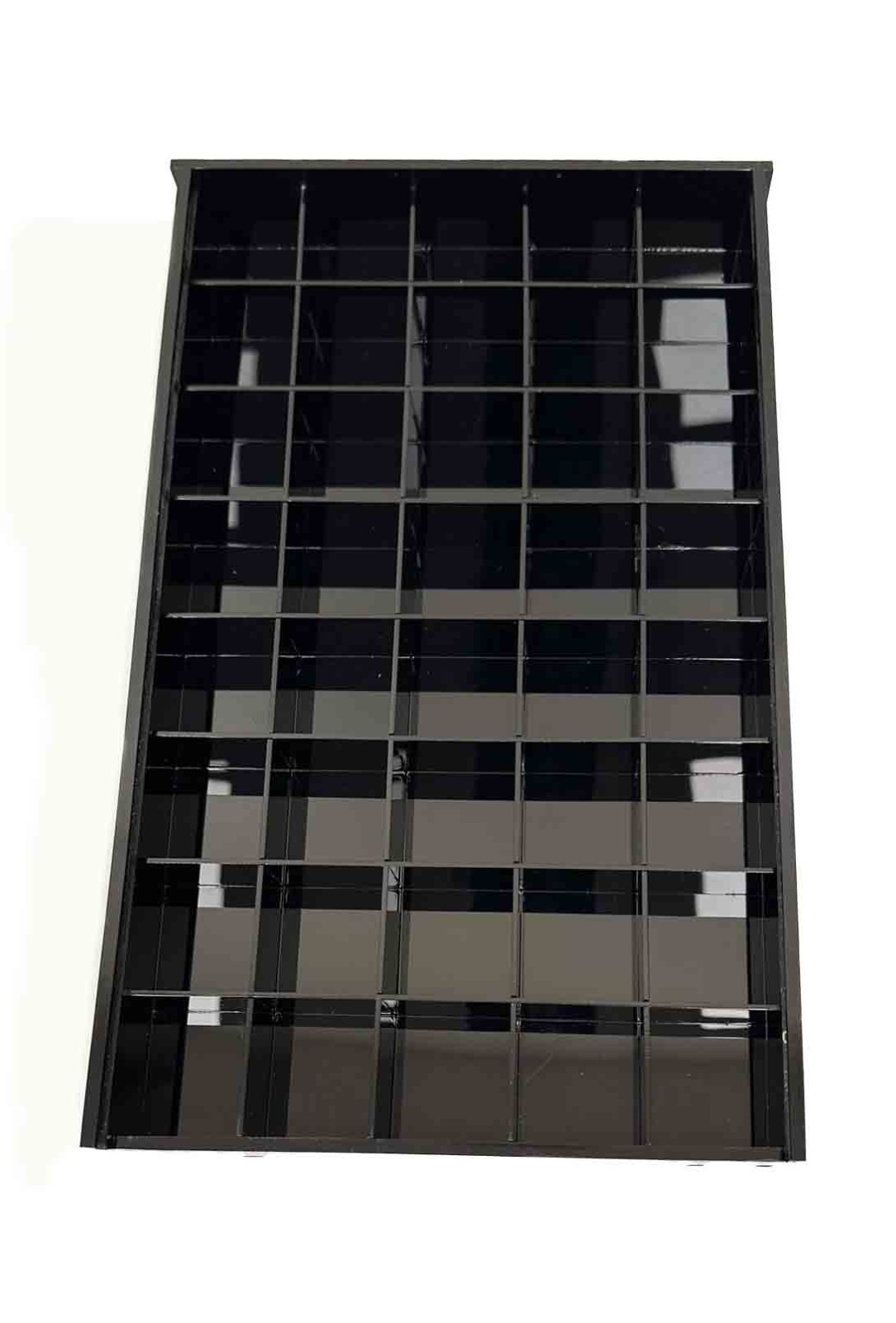 Italian Charms Acrylic Tray Display with 40 Bins - Black