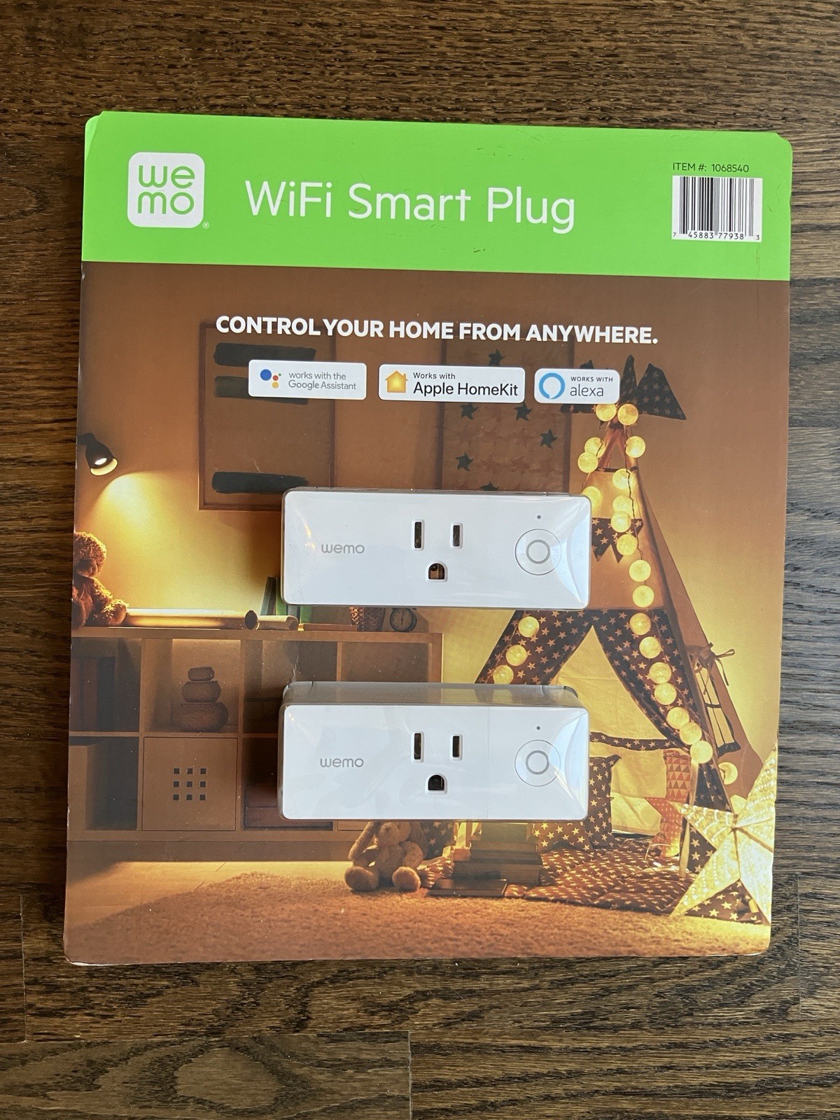 Smart Plug Wemo WiFi 2 Pack White 1068540 Alexa Google Assistant