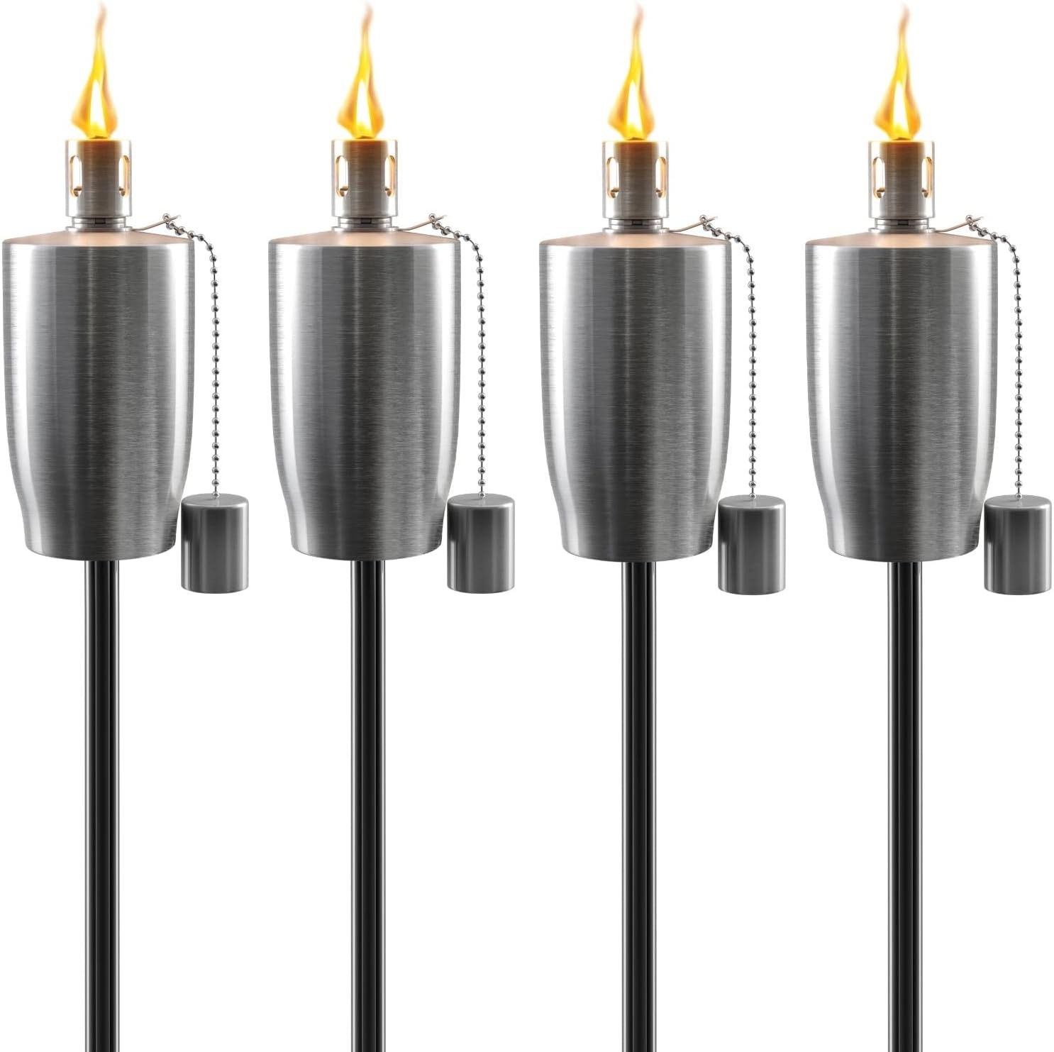 Stainless Steel Torches Outside Outdoor Torches Patio Garden & Yard Lights 5 ft