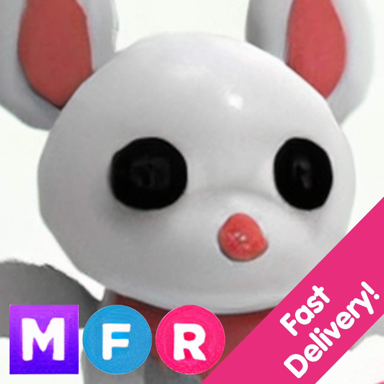 Albino Bat ✨ Mega Neon Fly Ride MFR ✨ US Seller Adopt From Me Today