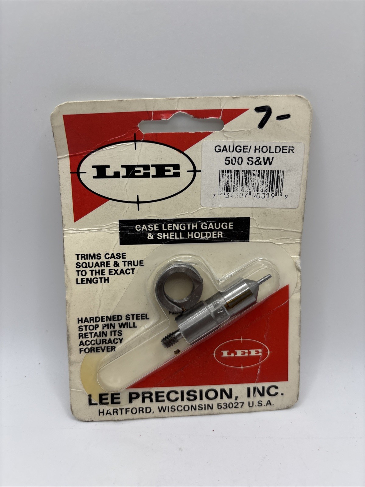 Lee 90019 Case Length Gauge & Shell Holder 500 S&W Magnum #90019