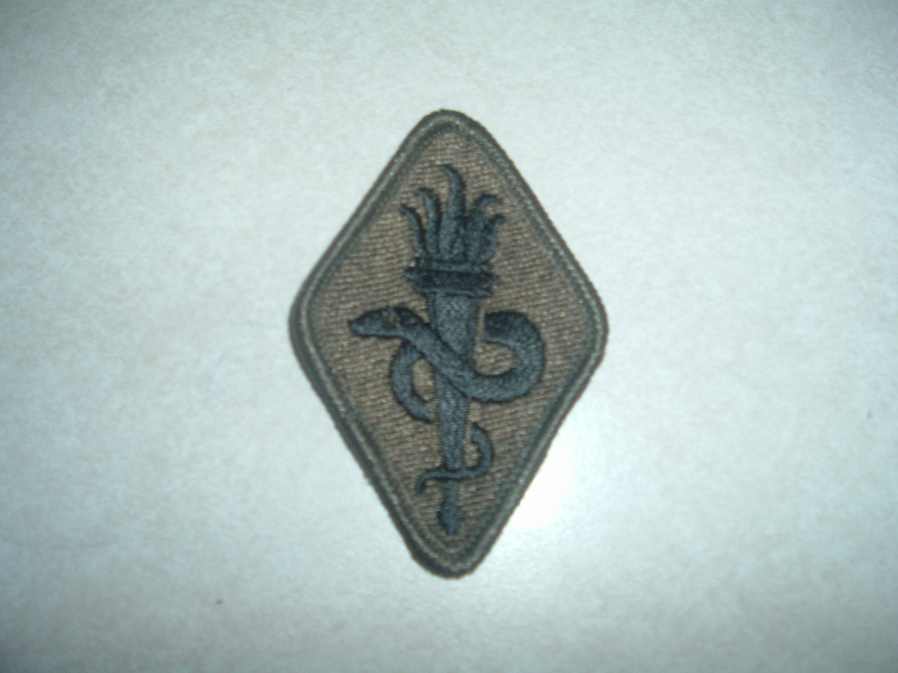 MILITARY PATCH US ARMY MEDICAL CENTER FIELD SERVICE SCHOOL SUBDUED NEW SEW ON