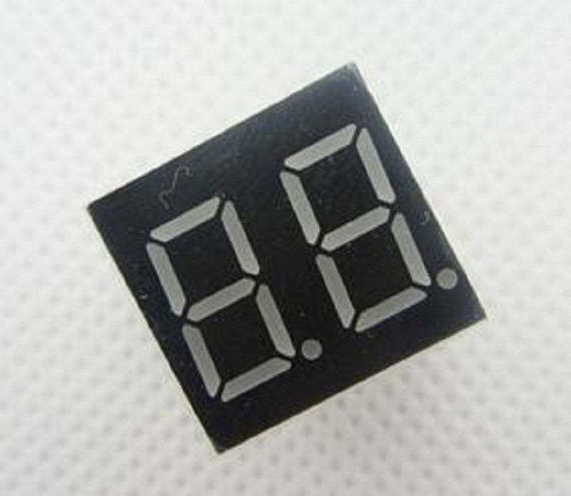 5pcs 2bit Common Cathode Digital Tube 0.36" 0.36in. Red LED Digit 7 Segment