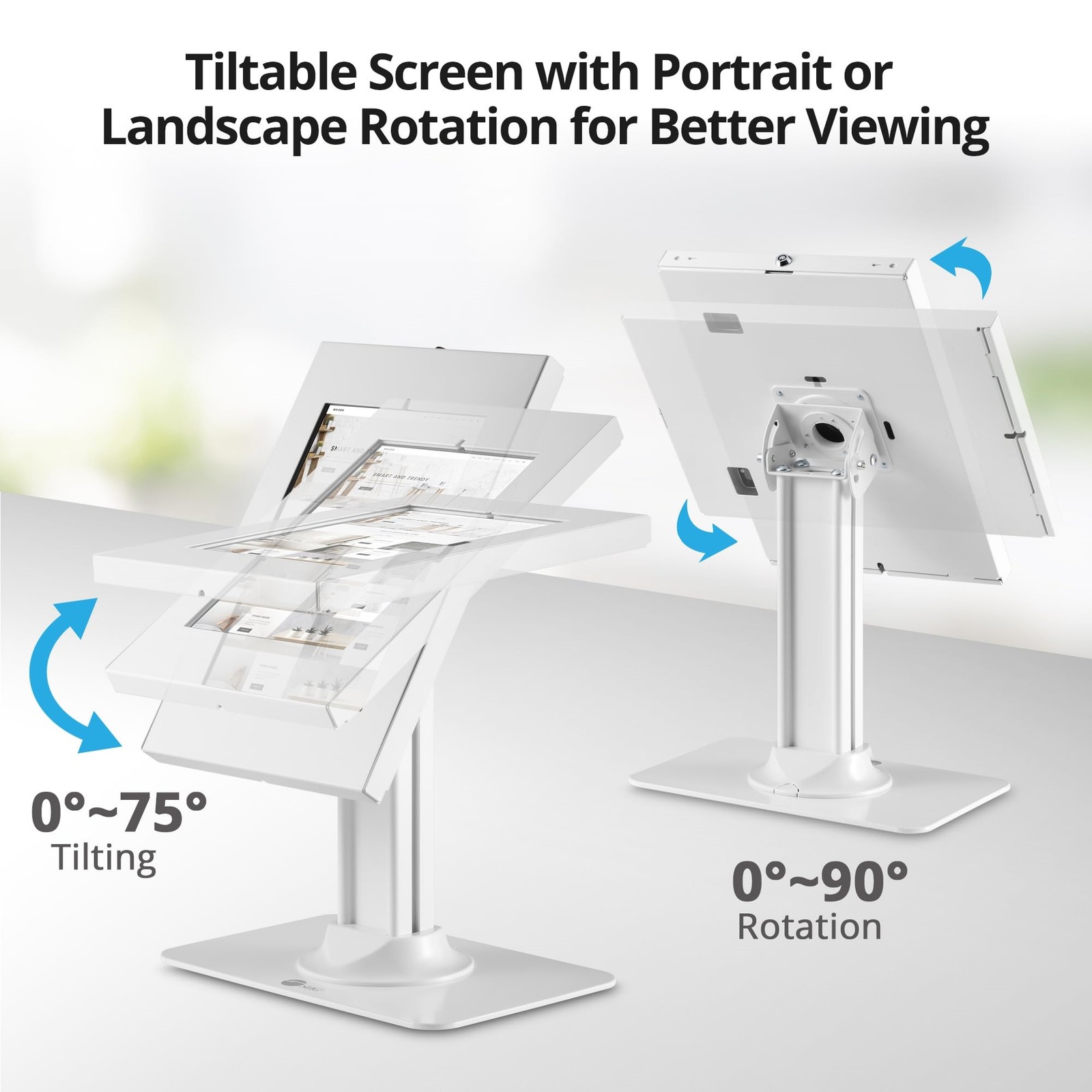 SIIG Lockable Countertop Kiosk Stand for iPad