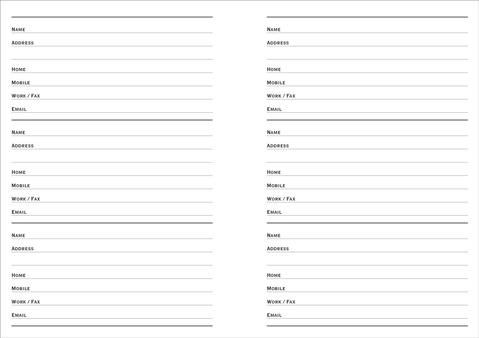 Hydrangeas Large Address Book