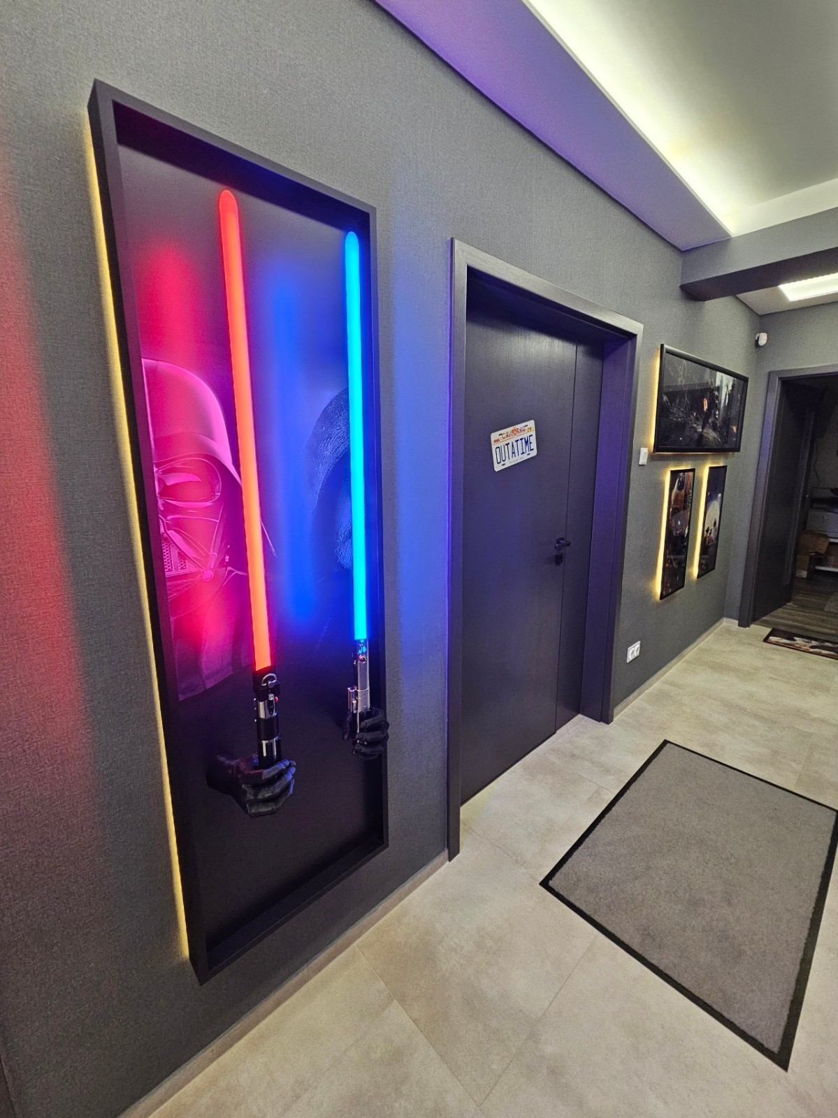 Custom 3D Printed Lightsaber Wall Mount Display Holder Laser Sword Rack Stand
