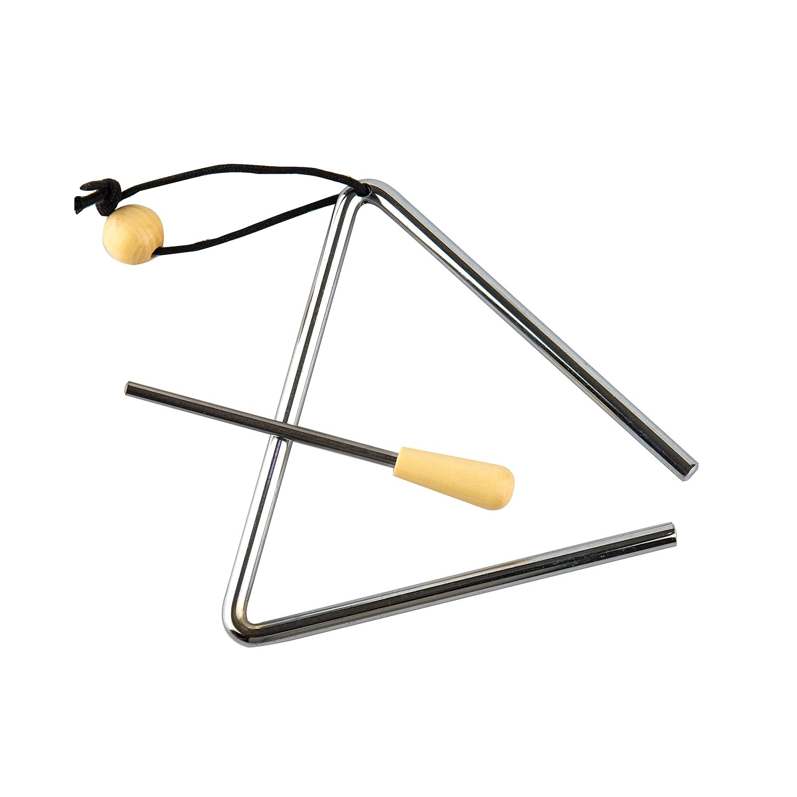 Triangle Musical Instrument with Striker, Rhythm Steel Triangles Hand Percuss...