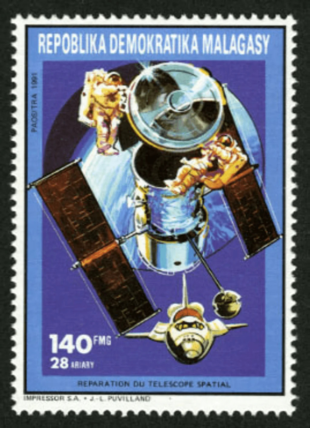 Madagascar 1992 Space Perf. Series N° 1345-1351 Bl 175-181 Lot