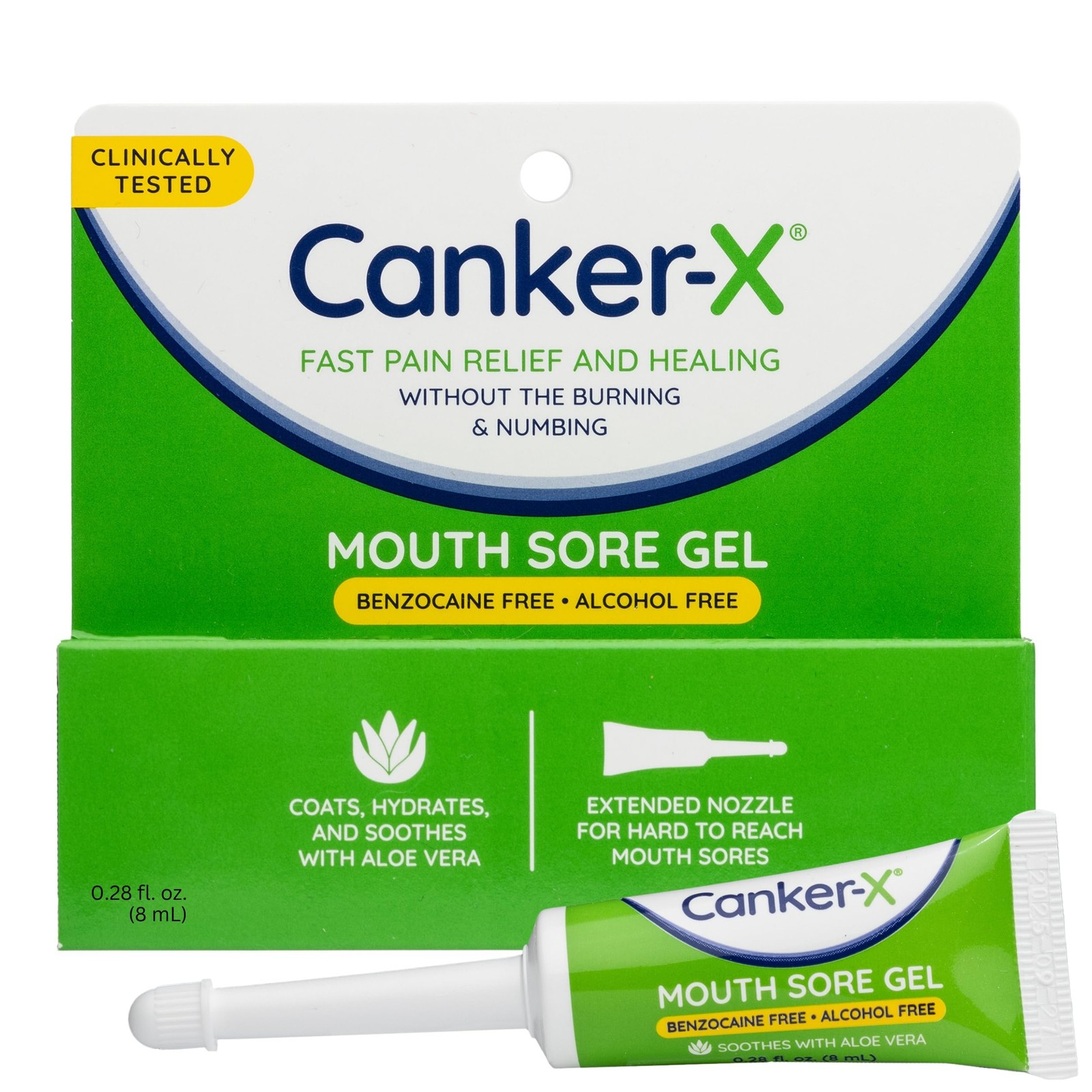 Mouth Sore Gel, Fast Pain Relief & Healing for Canker Sores, Cheek Bites and ...