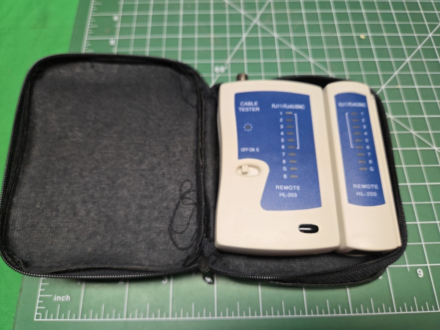 Multi Function LED Network Cable Tester for BNC RJ45, RJ11, RJ12 with Case