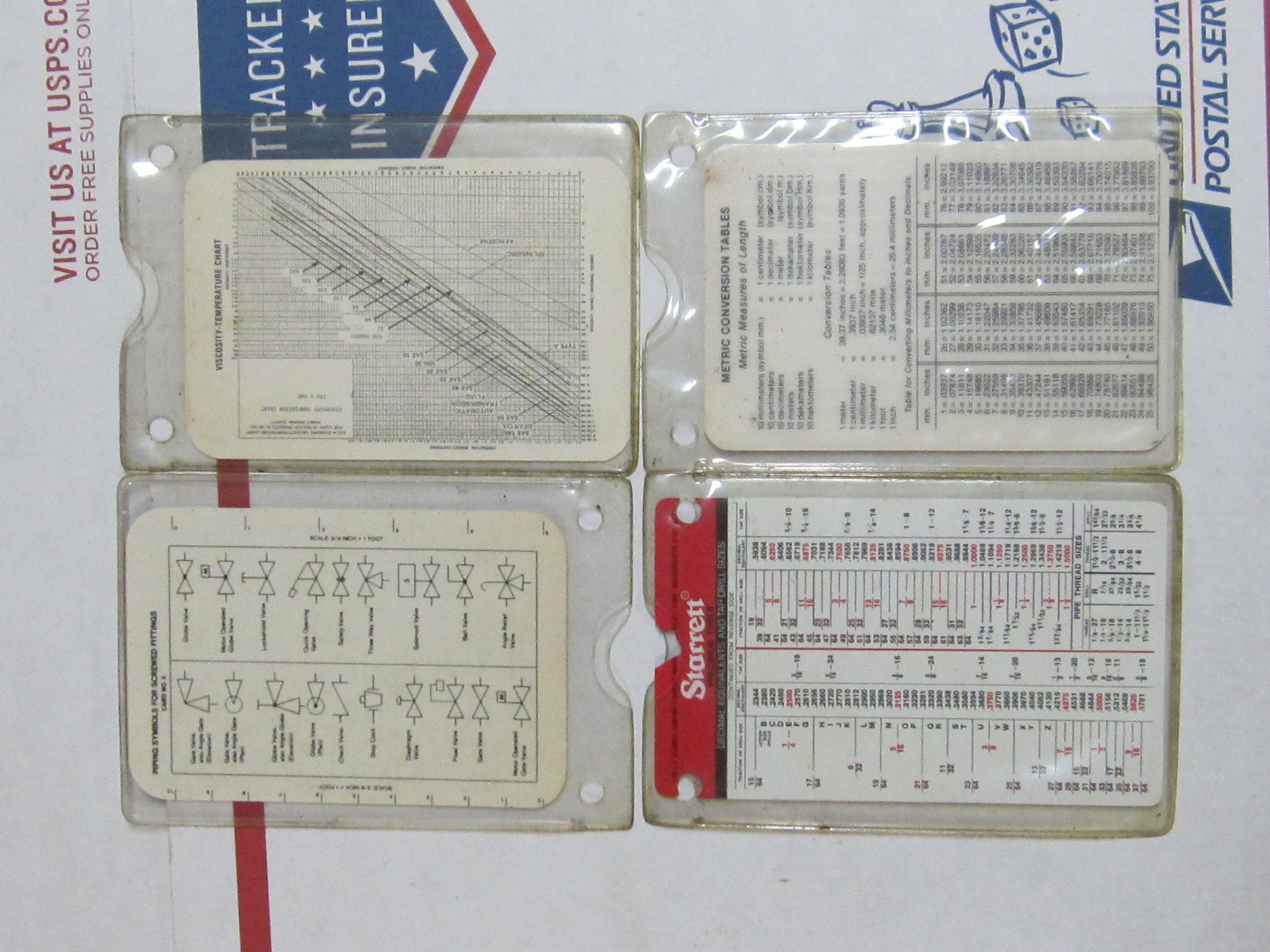 Vintage Shop Technical Reference Cards 18 Two Sided & Sleeved U.S.A.