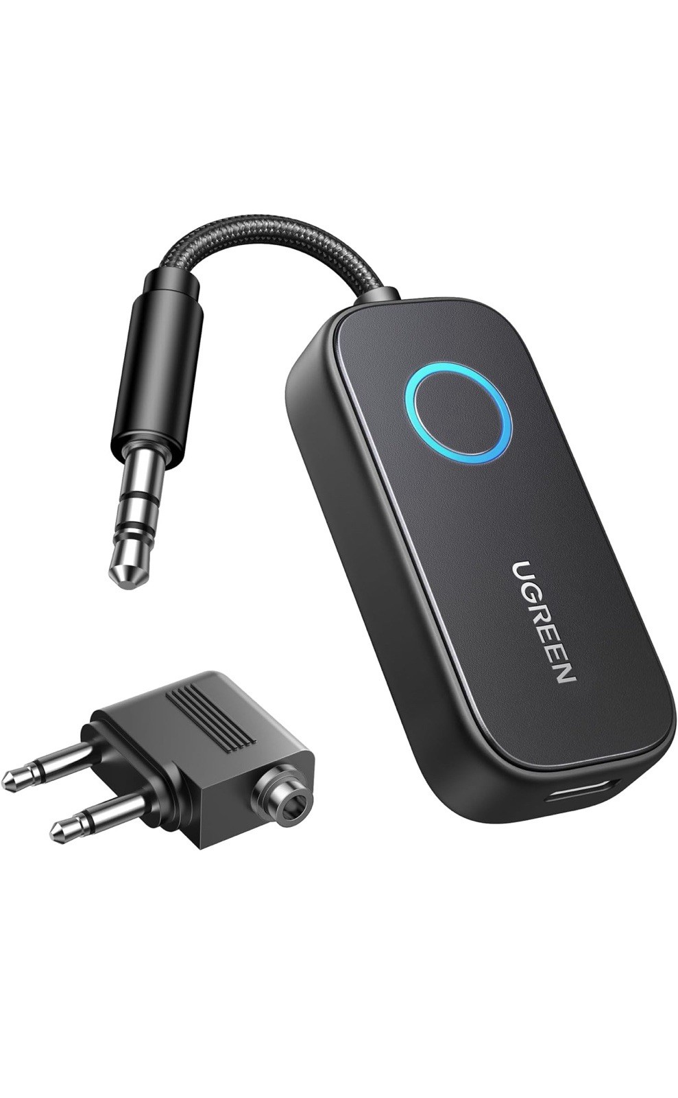 UGREEN 3.5mm Jack Bluetooth Audio Receiver /Transmitter For Car, TV, Headphones