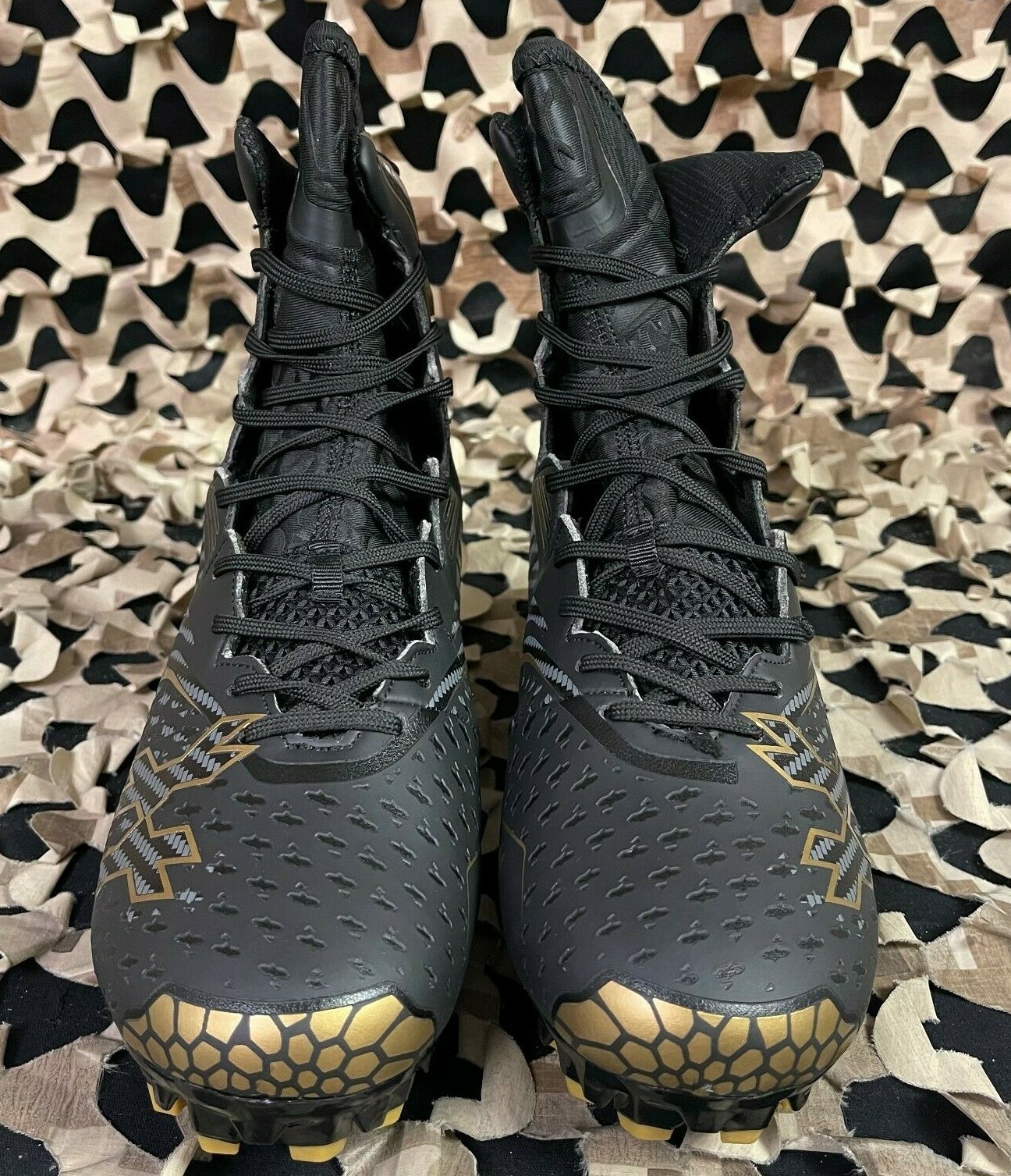 NEW HK Army Diggerz Paintball Cleats - Black/Gold - 8