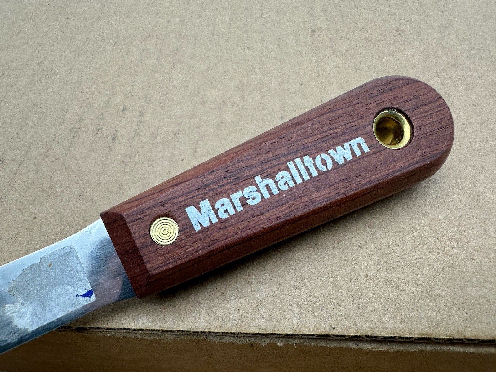 Marshalltown - Chisel Putty Knife - Rosewood Handle - 3/4” Very Nice Shape