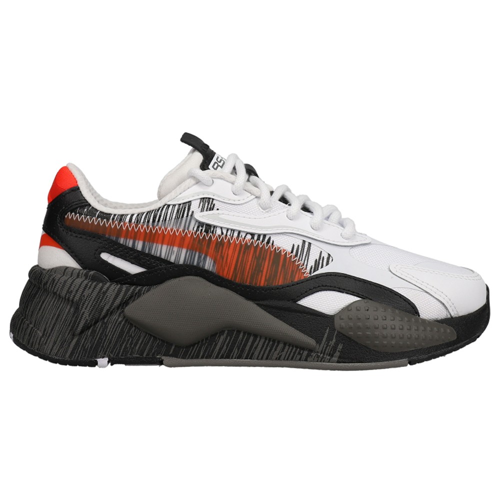 PUMA Rs X3 Render Lace Up  Youth Boys White Sneakers Casual Shoes 386902-01