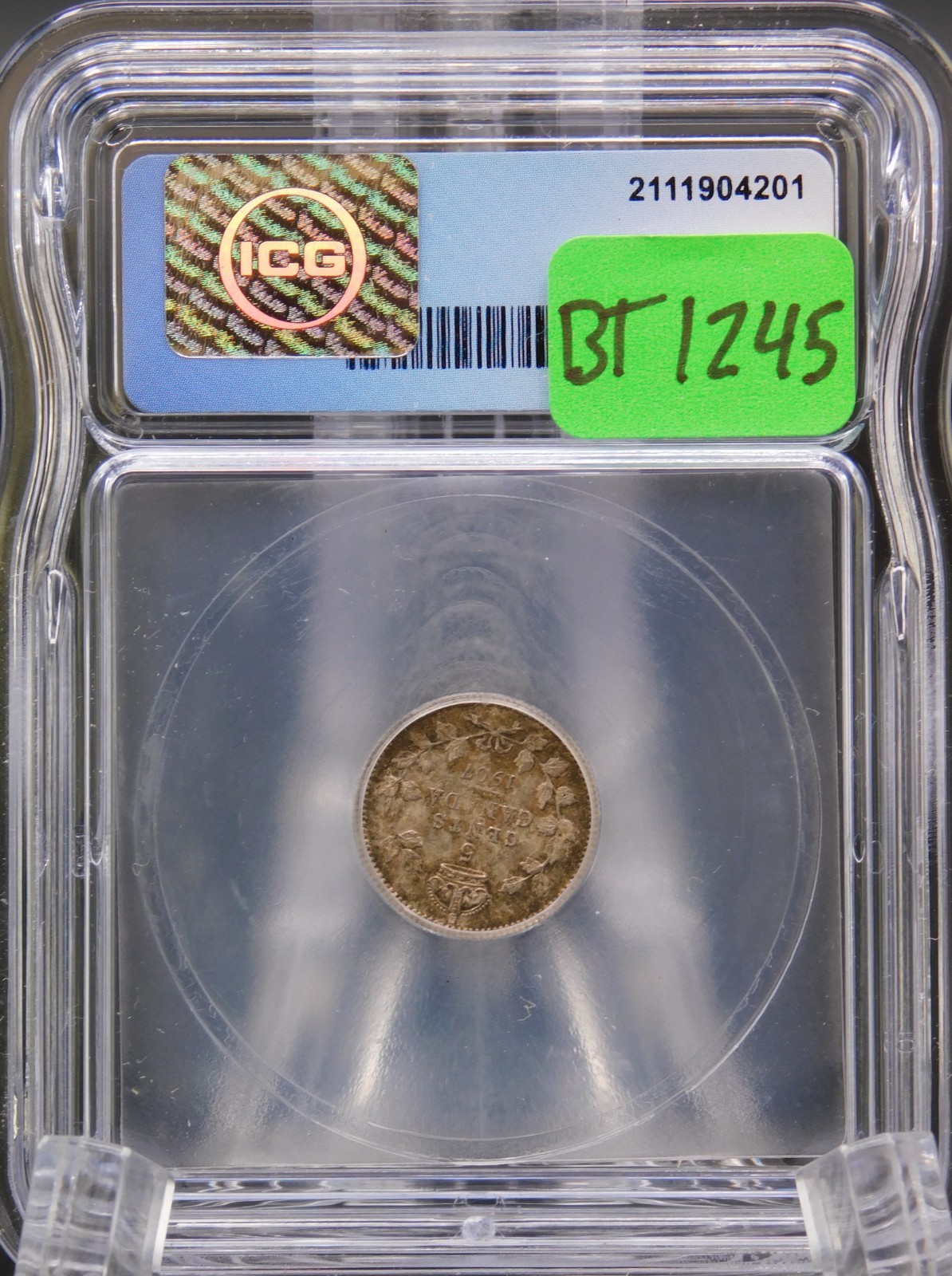 1907 CANADA FIVE CENT ICG MS62 (BT1245)