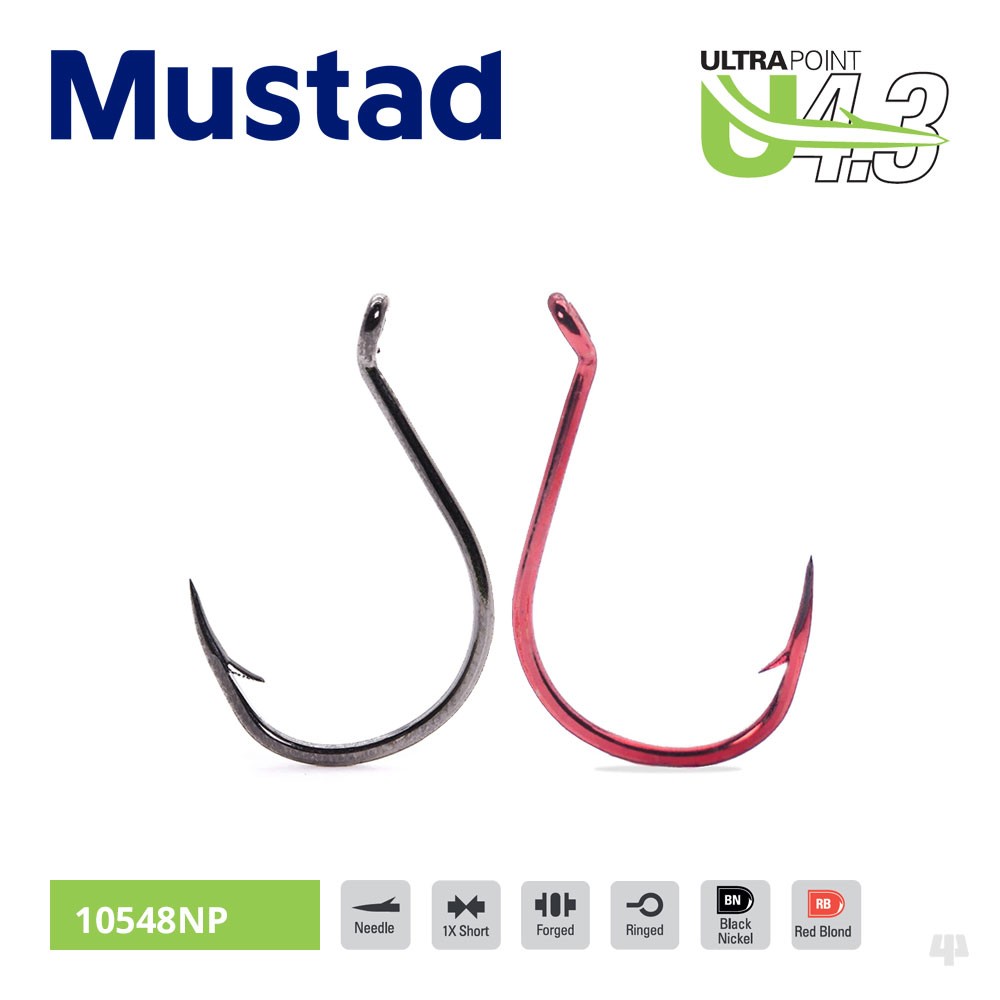 Mustad UltraPoint Wide Gap Dropshot Hooks - Pike Perch Trout Bass Sea Fishing
