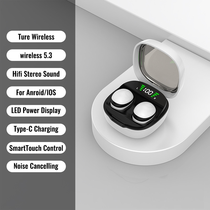 Mini Invisible Earbuds Wireless Bluetooth Earphones for Small Ears Tiny Low Prof