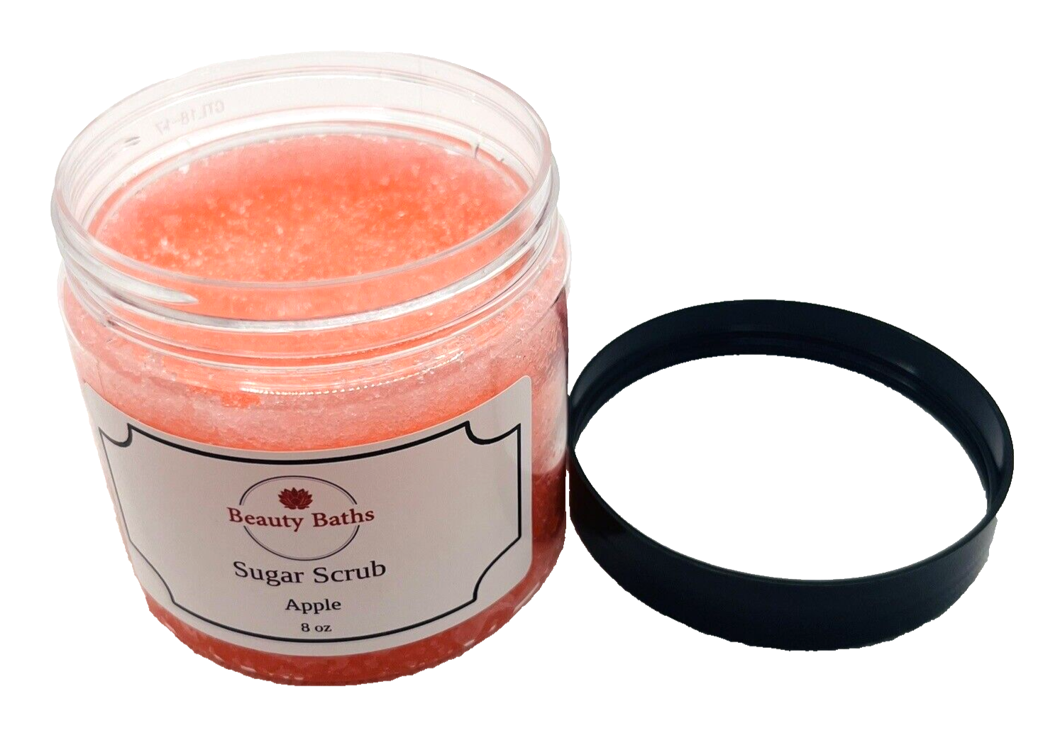 Apple Sugar Scrub Exfoliating Body Scrub gift for her handmade bath scrub