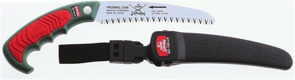 Samurai Gc 180 Lh Curved Hand Saw 180Mm With Belt Case Japanese Quality