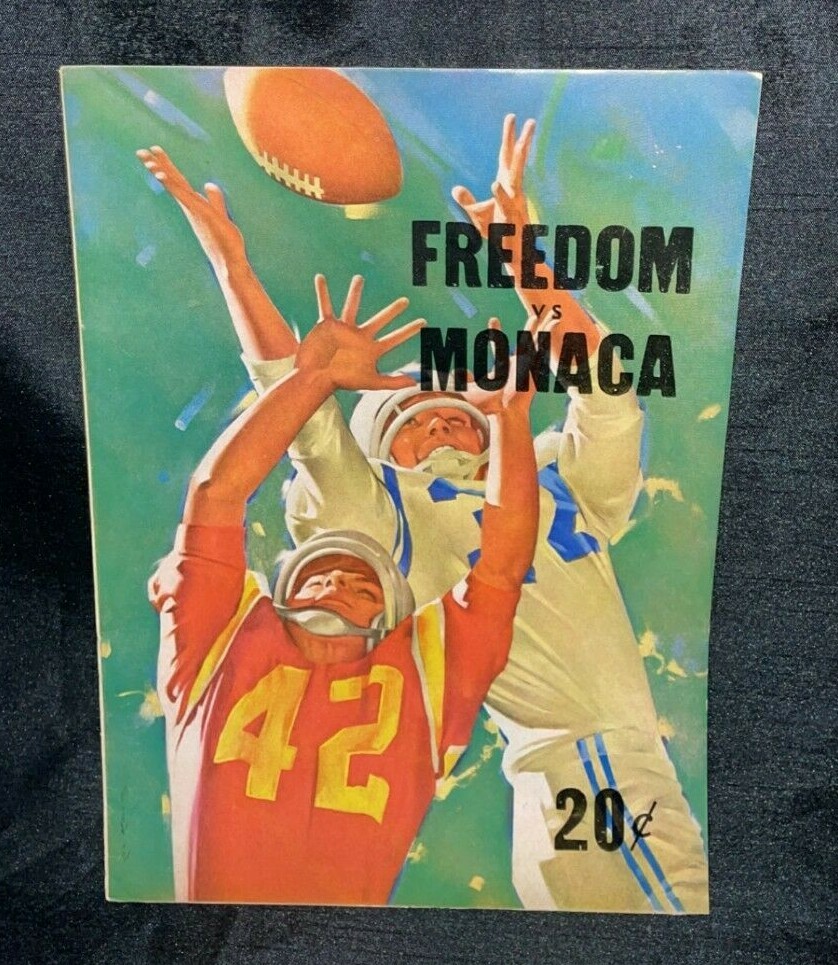 Freedom vs Monaca PA High School Football Program (1963) COCA COLA Advertisement