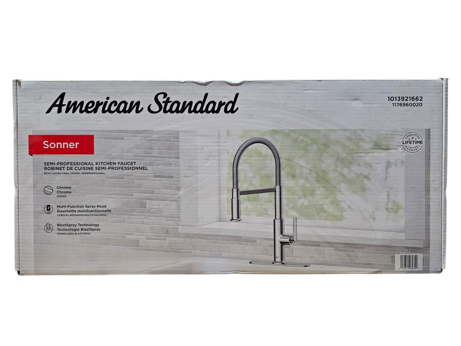 American Standard Sonner Single Handle Pull-Down Kitchen Faucet Chrome 117696002