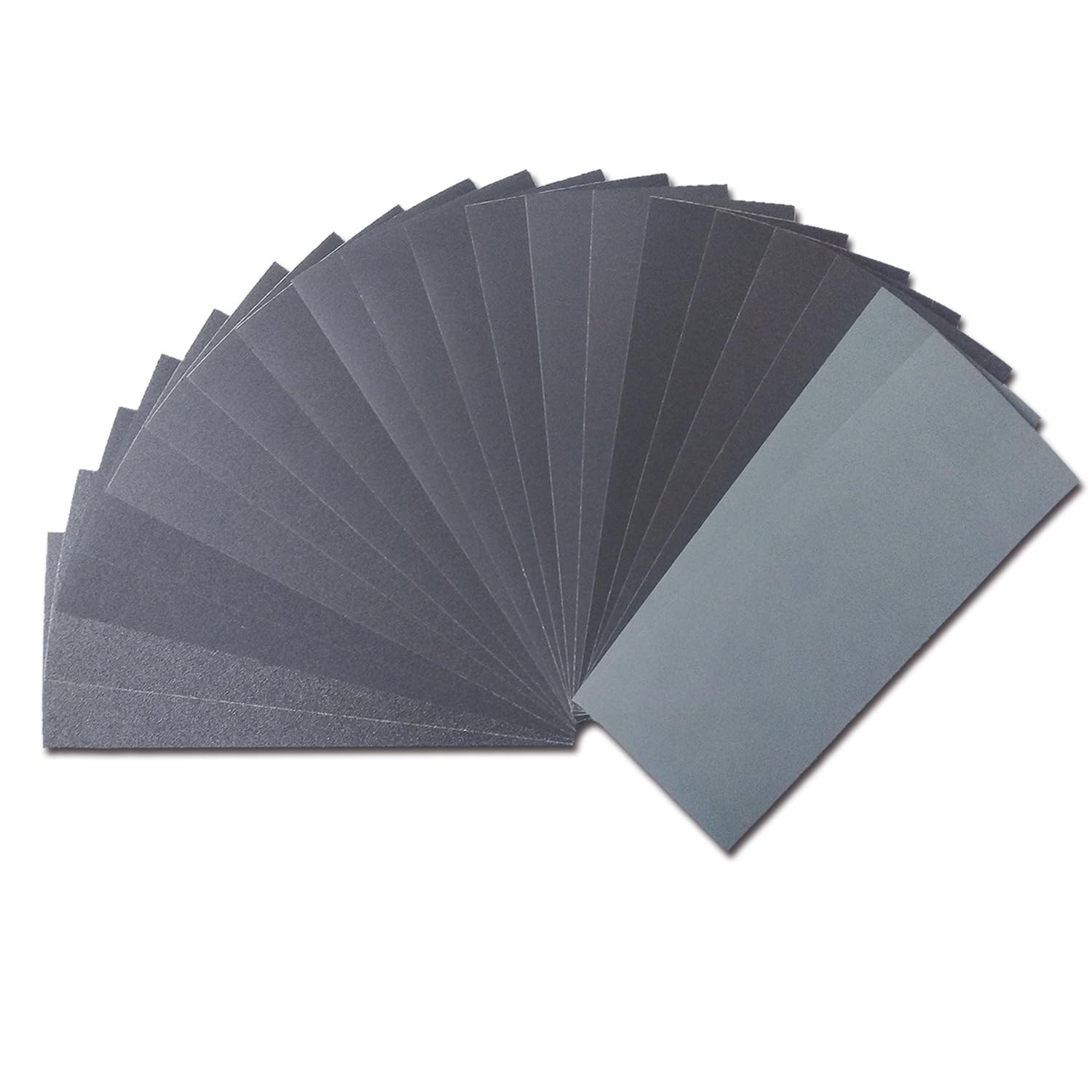 20PCS Sandpaper Variety Pack, Wet Dry Sheets 120–3000 Grit