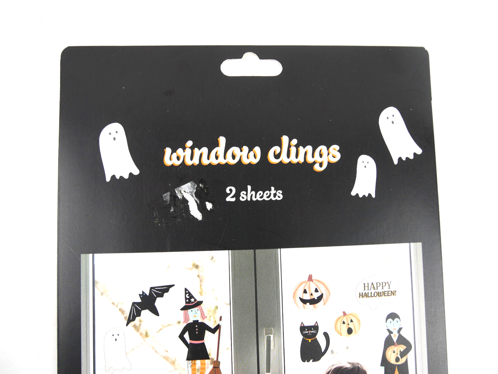 Halloween Window Clings 2 Sheets NEW in Package Window Decorations