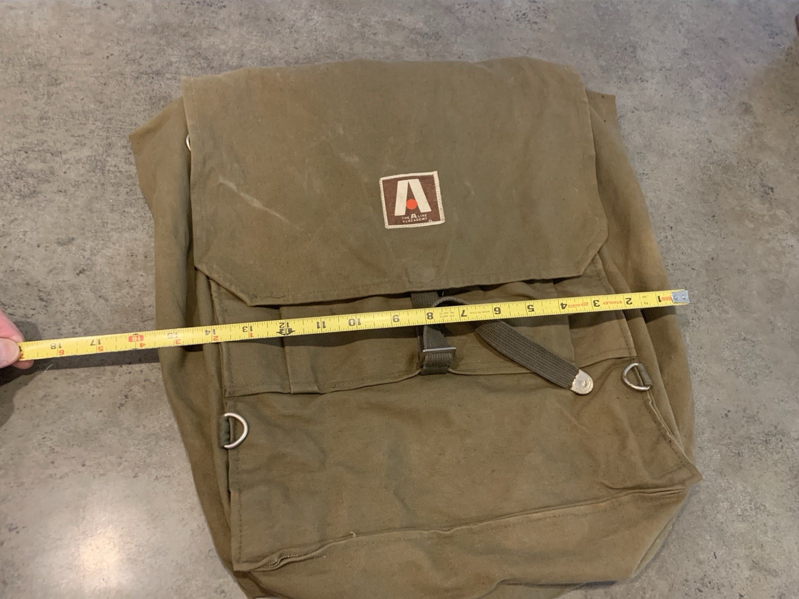 Vintage A Line Military Bag By Academy