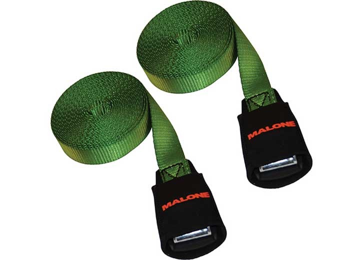 Malone MPG307-15 15' Cam Buckle Load Strap, 2Pk (With Foam Buckle Sleeve)