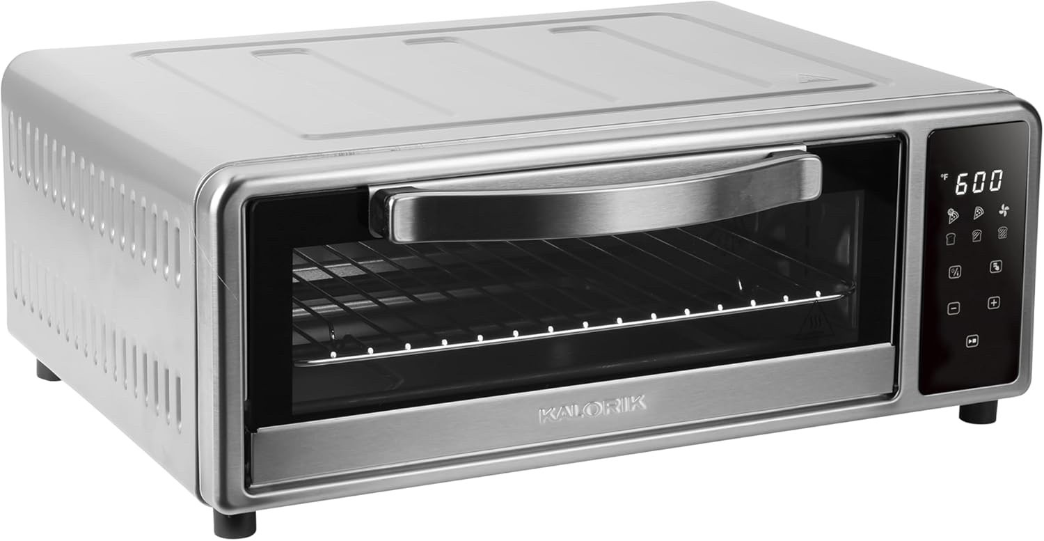 Kalorik MAXX Air Fryer Pizza Oven with Stone, Turbo-Heat Technology Up To 600F