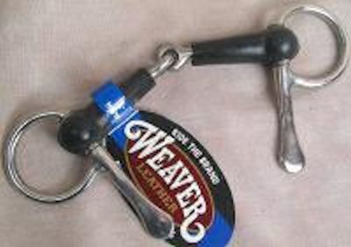 Half Cheek Bit with Jointed Rubber Mouth